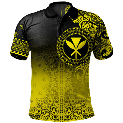 Hawaii Polo Shirt Custom Kanaka Paisley Style
