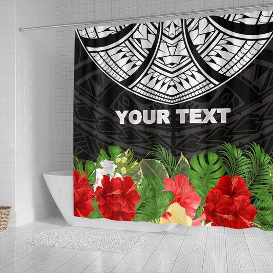 Custom Personalised Shower Curtain - Ginger Lei Pattern