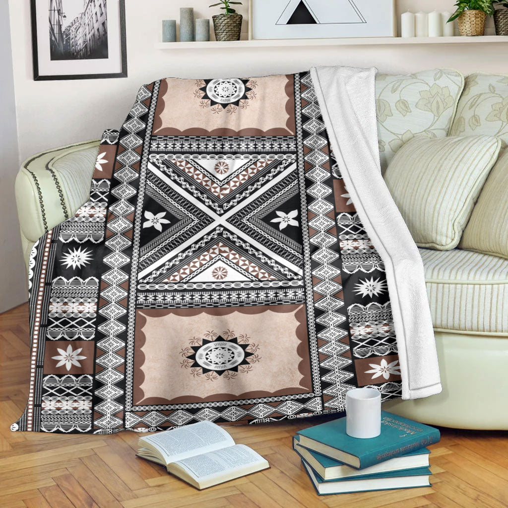 Fiji Premium Blanket Tapa Massi Design