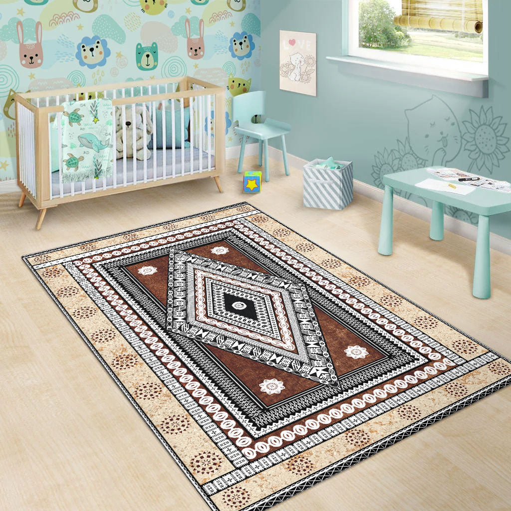 Fiji Area Rug Tapa Design