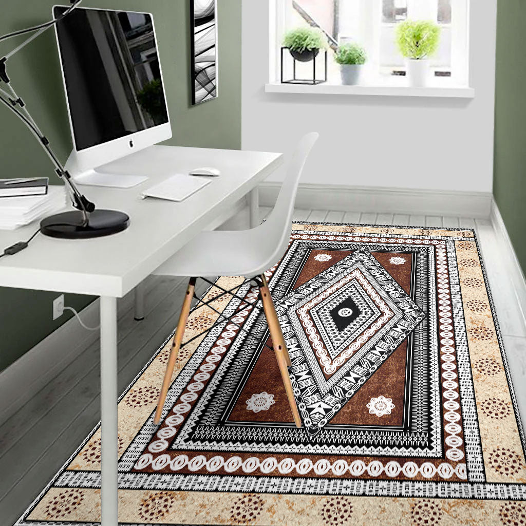 Fiji Area Rug Tapa Design