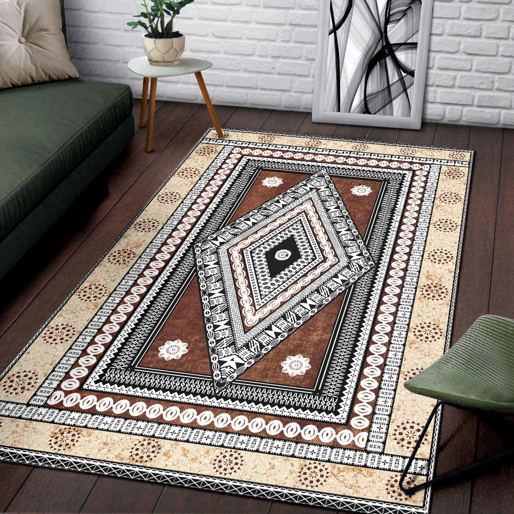 Fiji Area Rug Tapa Design