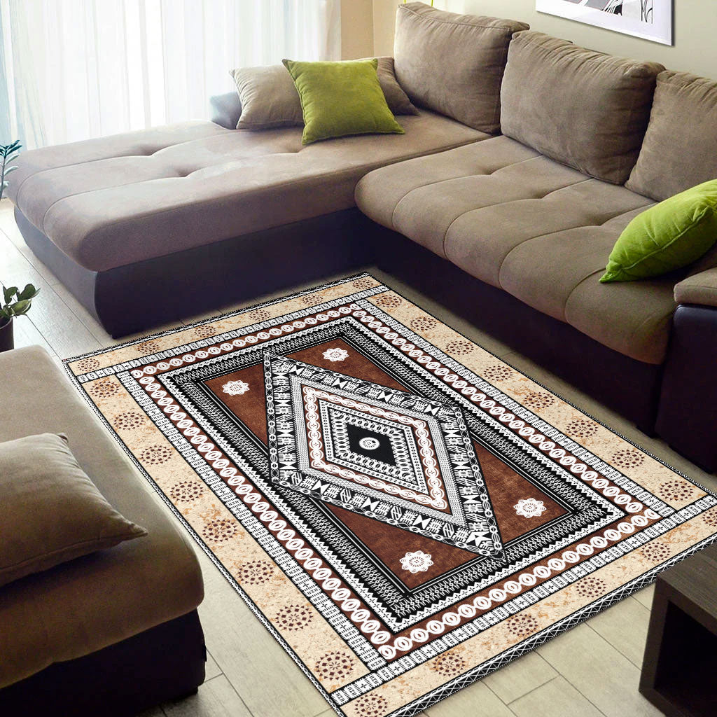 Fiji Area Rug Tapa Design