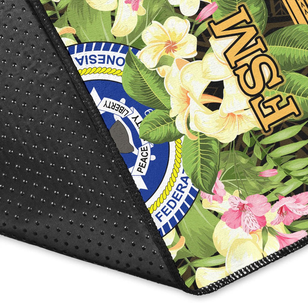 Federated States of Micronesia Area Rug - Polynesian Gold Patterns Collection