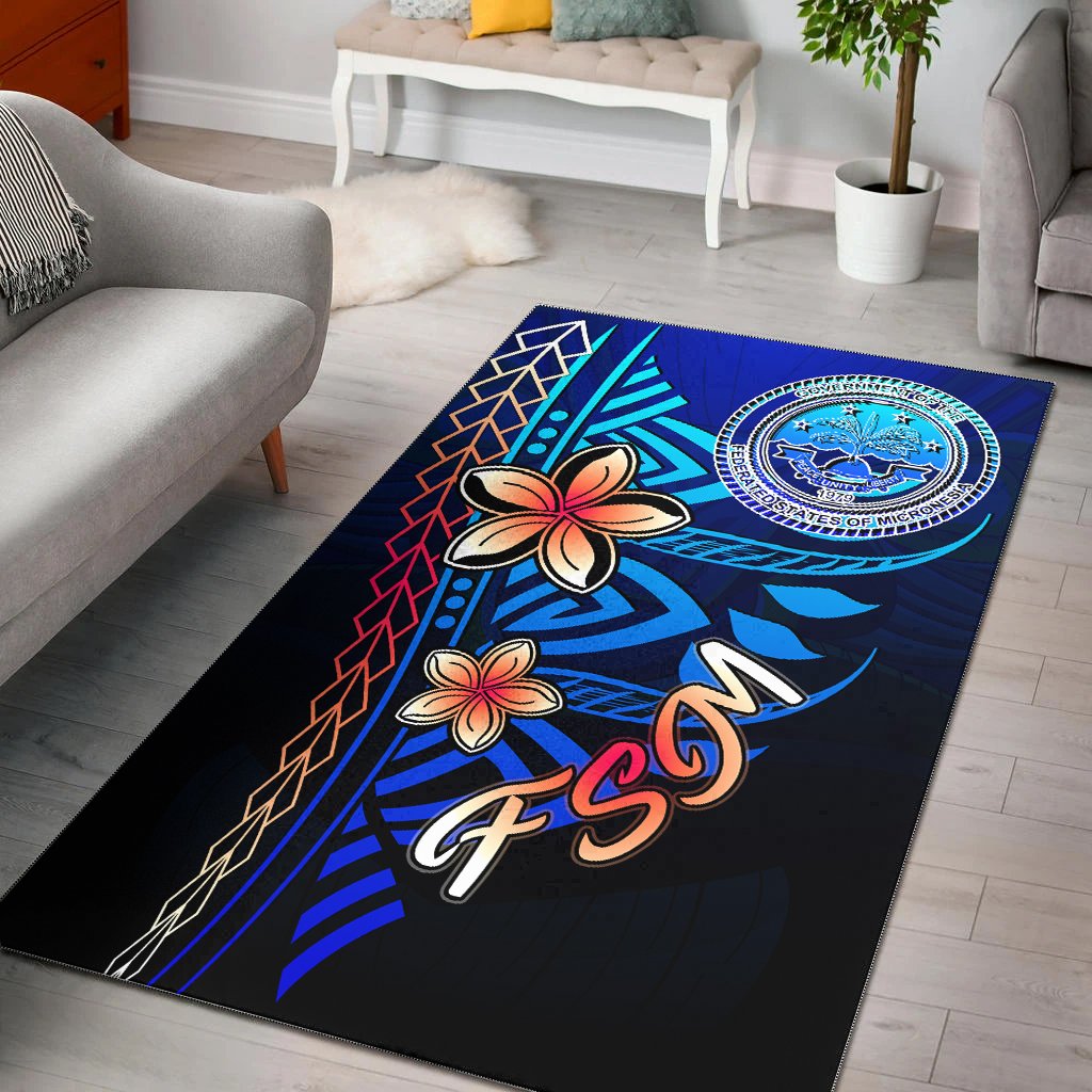 Federated States of Micronesia Area Rug - Vintage Tribal Mountain