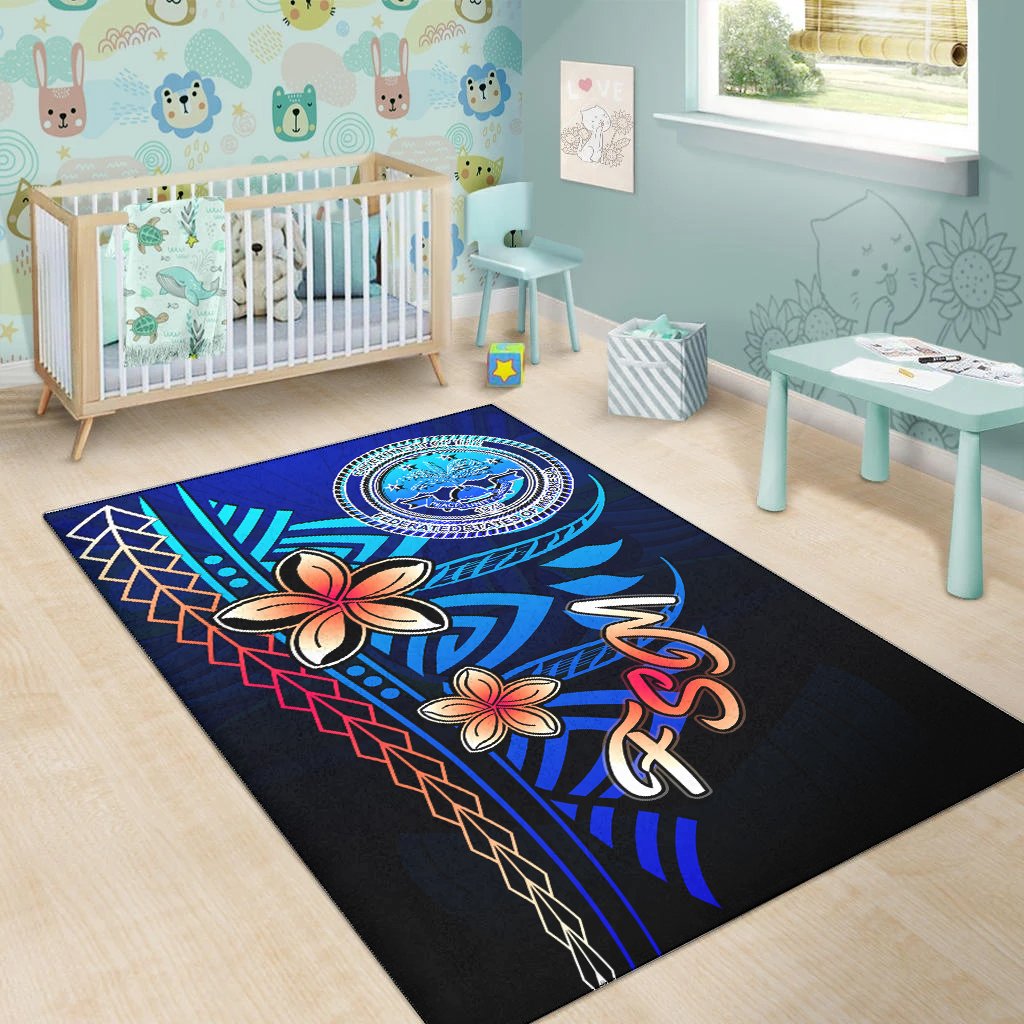 Federated States of Micronesia Area Rug - Vintage Tribal Mountain