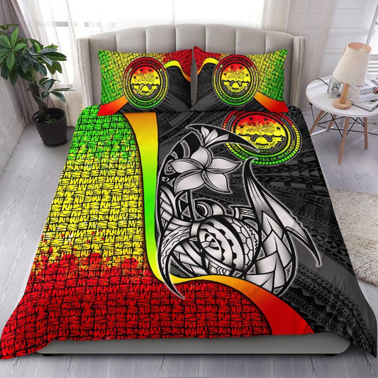 Federated States Of Micronesia Bedding Set Reggae - Turtle With Hook