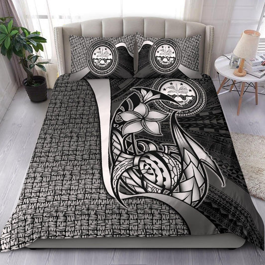 Federated States Of Micronesia Bedding Set White - Turtle With Hook