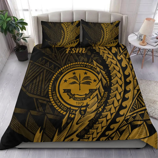 Federated States Of Micronesia Bedding Set - Wings Style