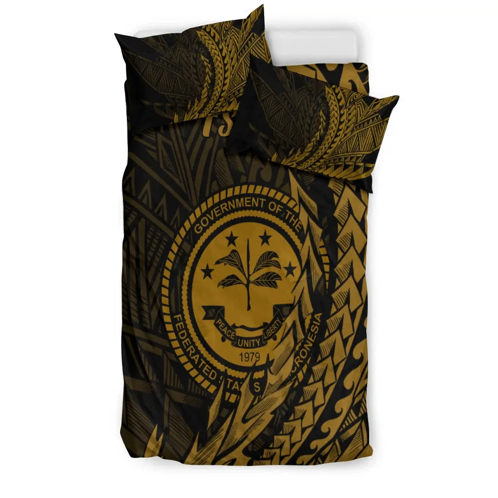 Federated States Of Micronesia Bedding Set - Wings Style