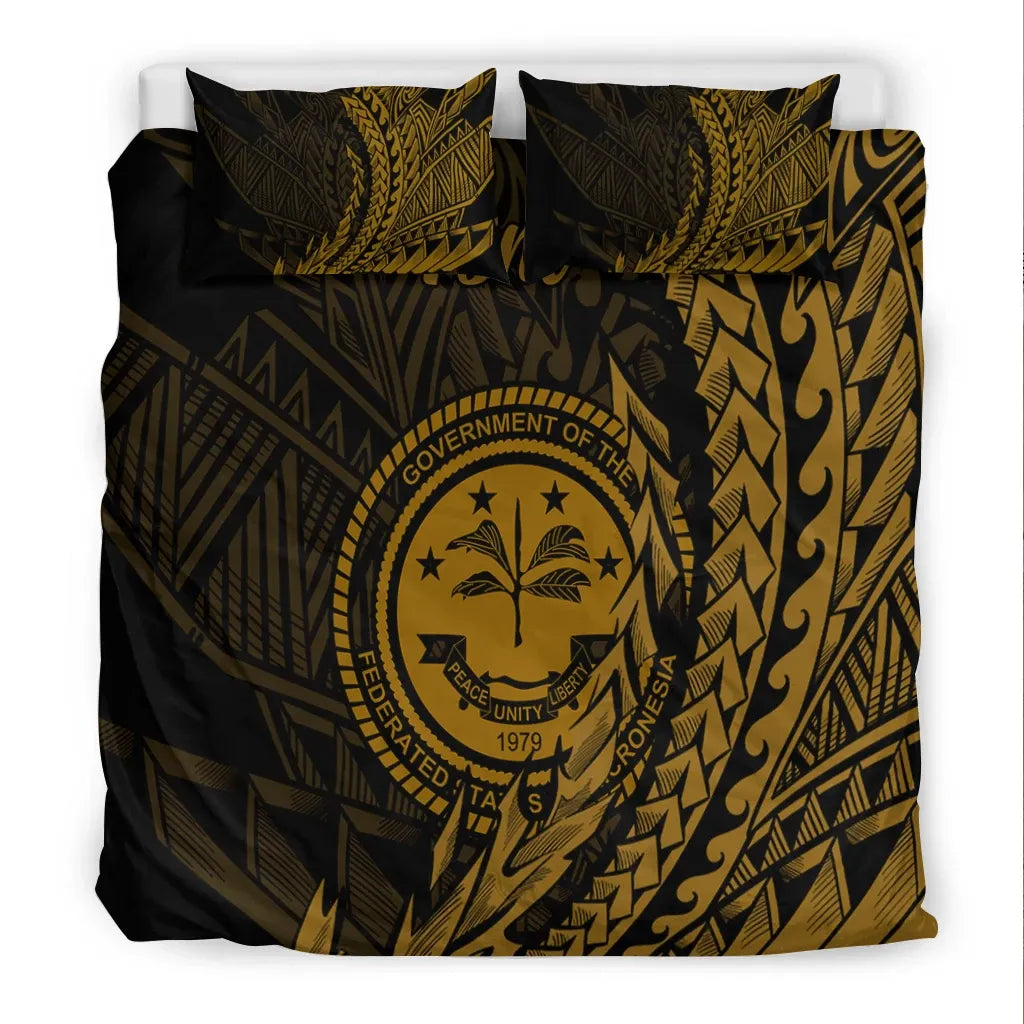 Federated States Of Micronesia Bedding Set - Wings Style
