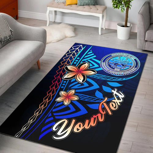 Federated States of Micronesia Custom Personalised Area Rug - Vintage Tribal Mountain