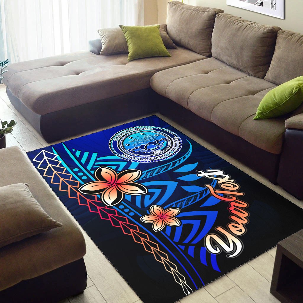 Federated States of Micronesia Custom Personalised Area Rug - Vintage Tribal Mountain