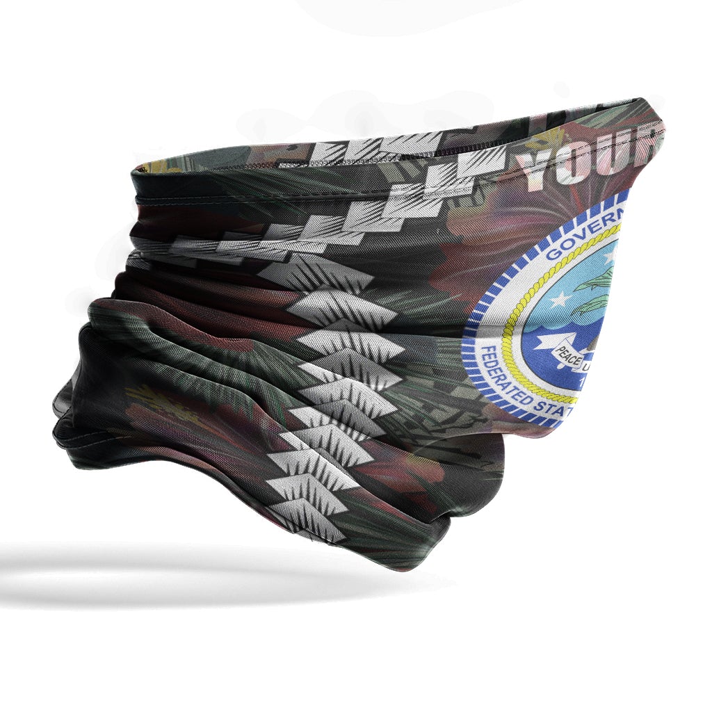 Federated States of Micronesia Custom Personalised Neck Gaiter - Polynesian Chain