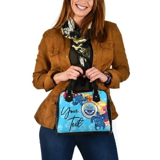 Federated States Of Micronesia Custom Personalised Shoulder Handbag -Tropical Style