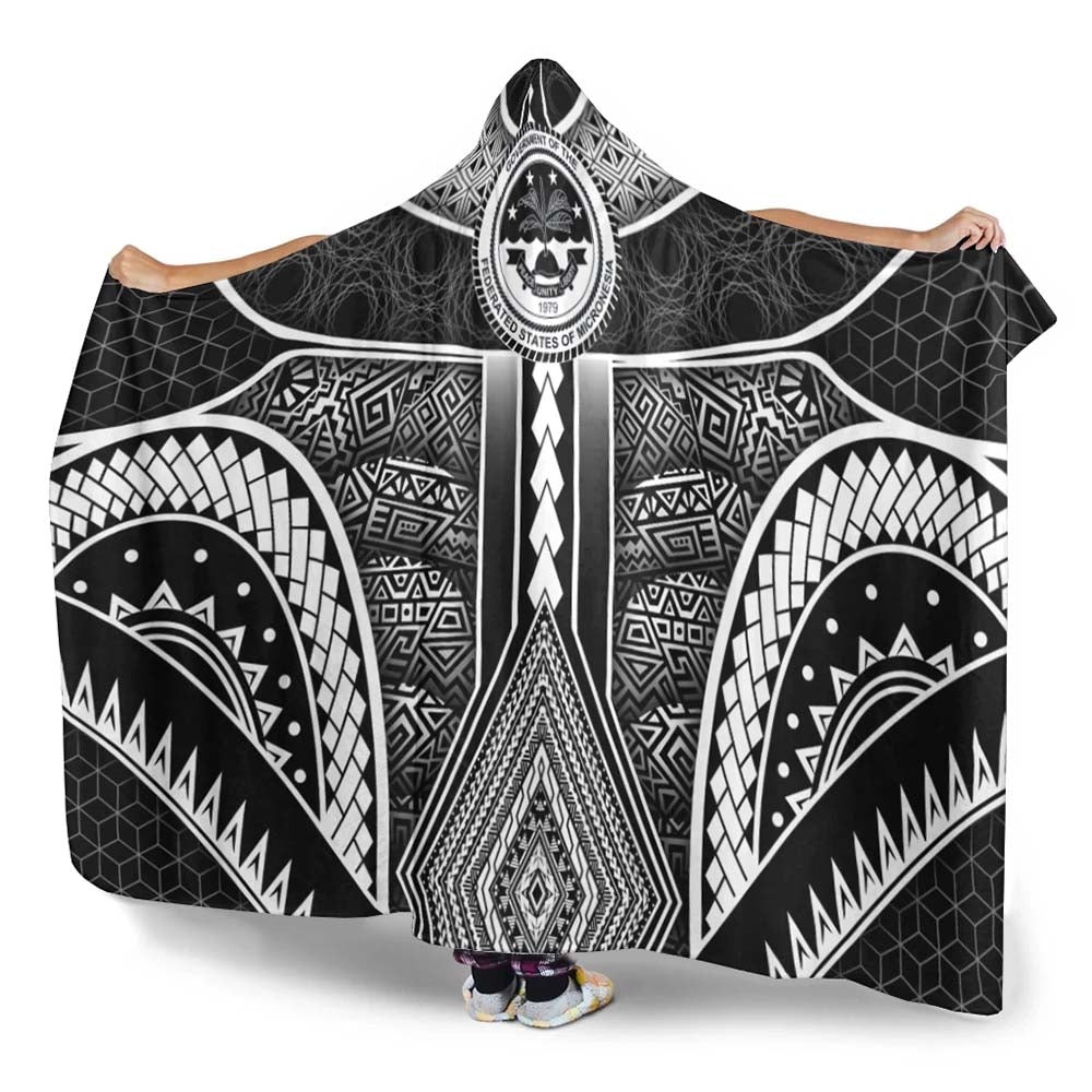 Federated States Of Micronesia Hooded Blankets - Poly Pattern With COA Federated States of Micronesia