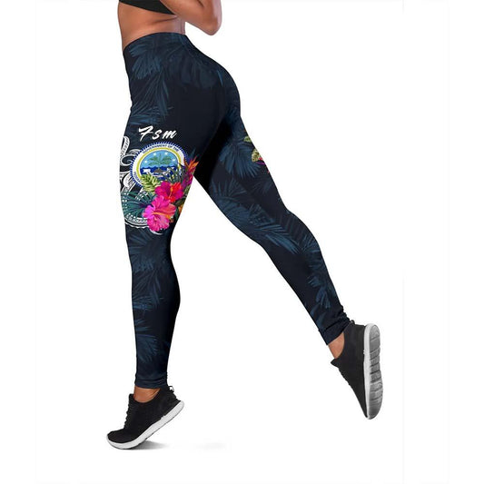 Federated States of Micronesia Legging - Tropical Flower