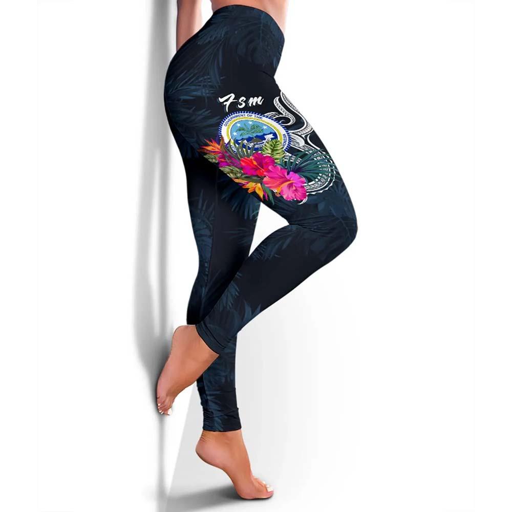 Federated States of Micronesia Legging - Tropical Flower