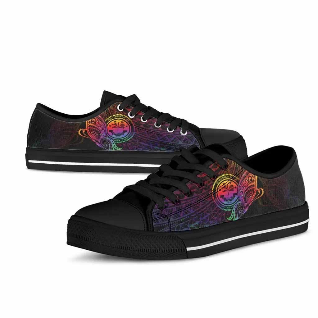 Federated States of Micronesia Low Top Shoes - Butterfly Polynesian Style