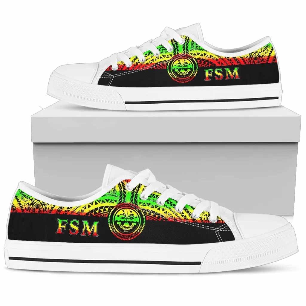Federated States Of Micronesia Low Top Shoes - Micronesian Reggae Style