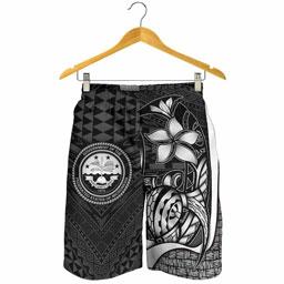 Federated States of Micronesia Men Shorts White - Turtle With Hook
