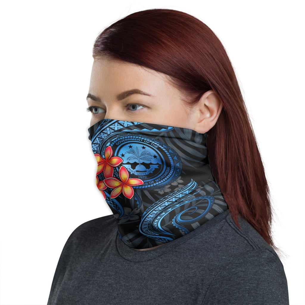 Federated States of Micronesia Neck Gaiter - Plumeria Blue