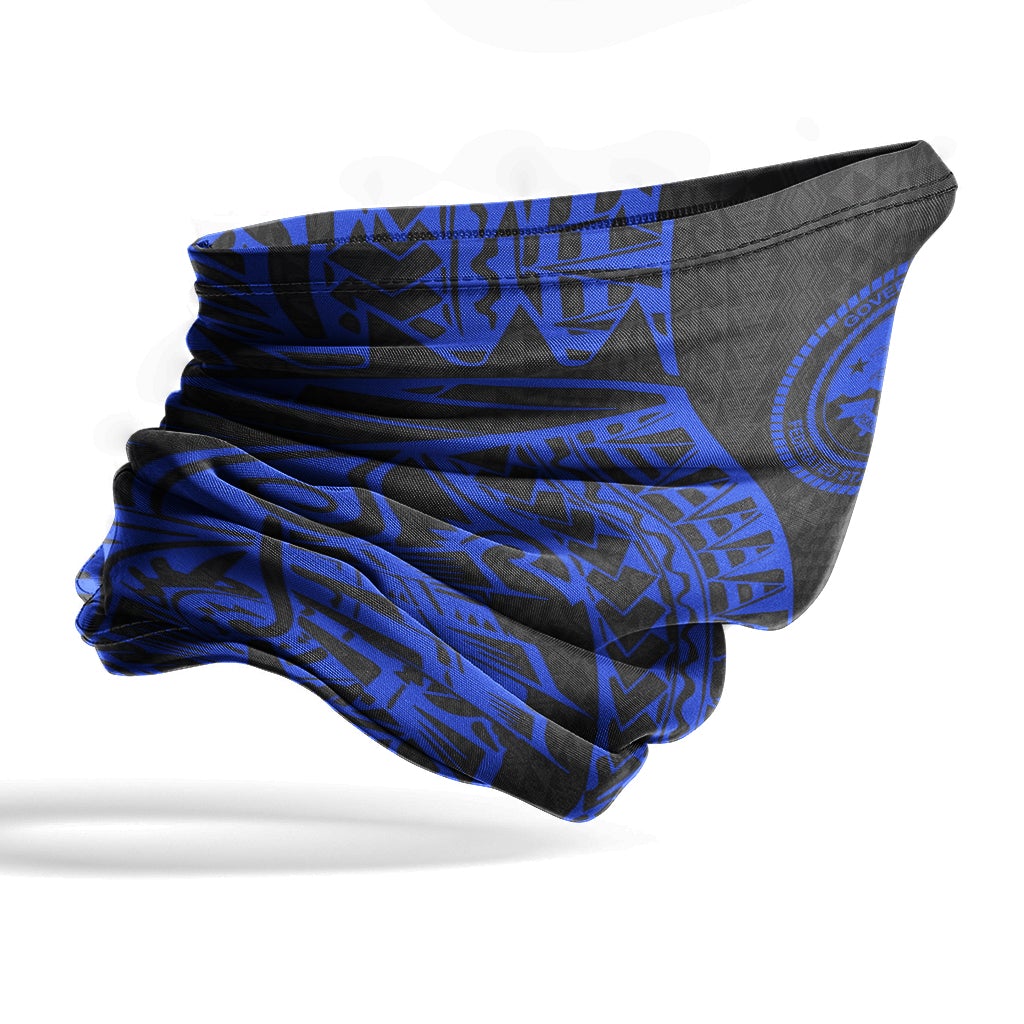 Federated States of Micronesia Neck Gaiter - Polynesian Pattern Blue