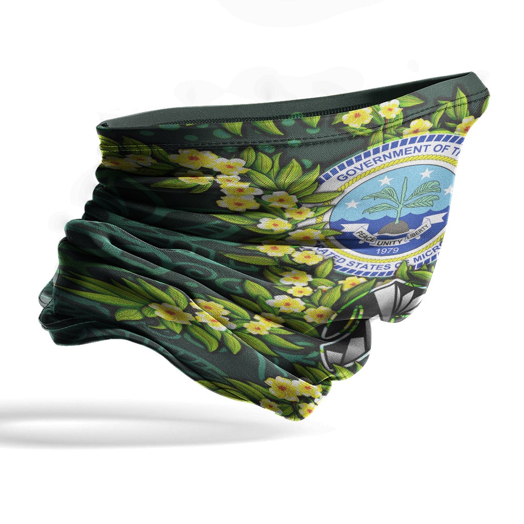 Federated States of Micronesia Neck Gaiter - Ti Leaf Lei Turtle