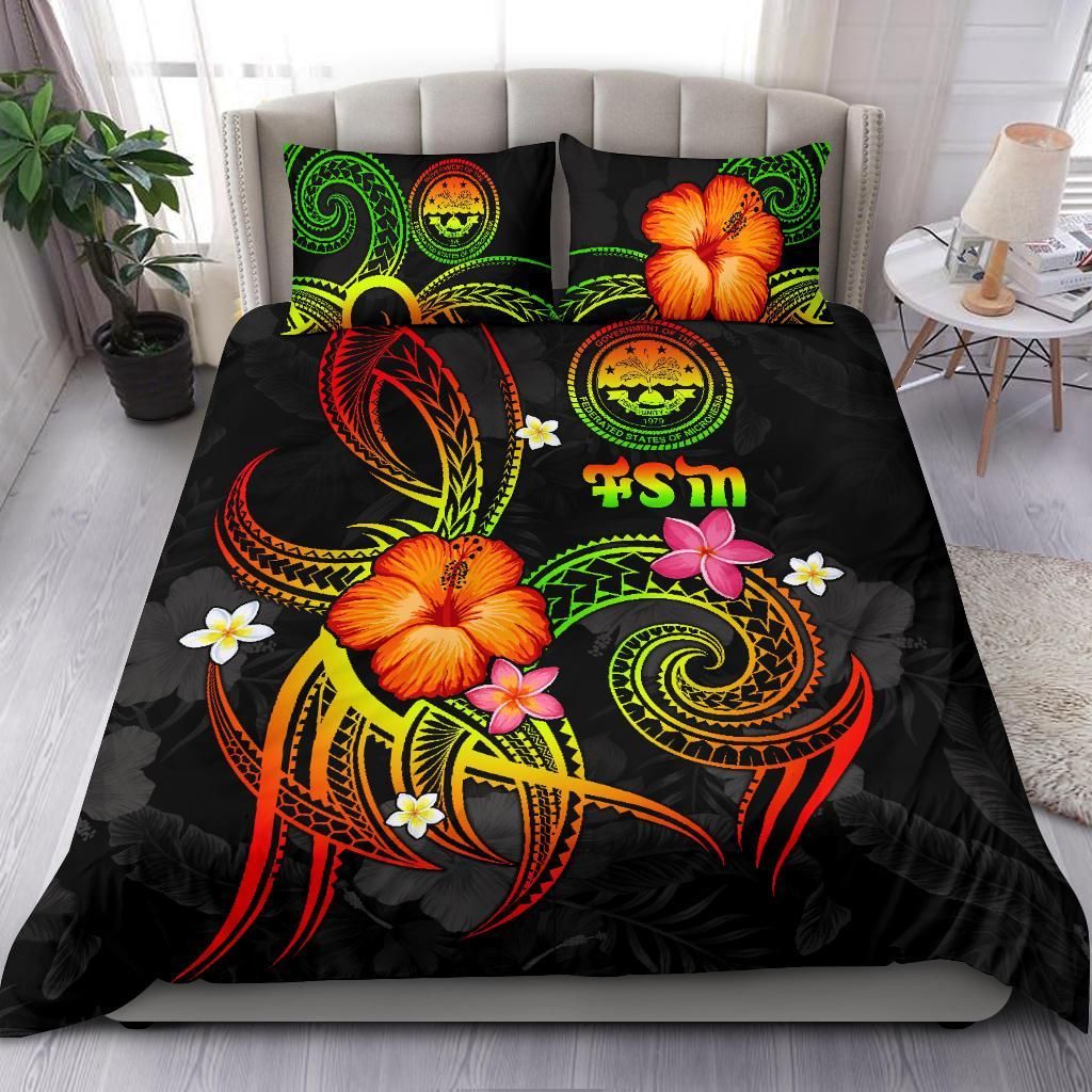Federated States Of Micronesia Polynesian Bedding Set - Legend Of FSM (Reggae)
