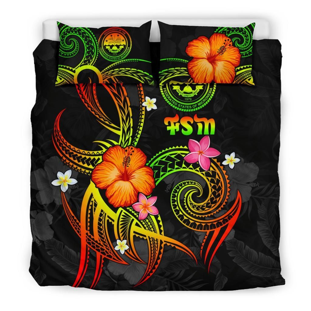 Federated States Of Micronesia Polynesian Bedding Set - Legend Of FSM (Reggae)