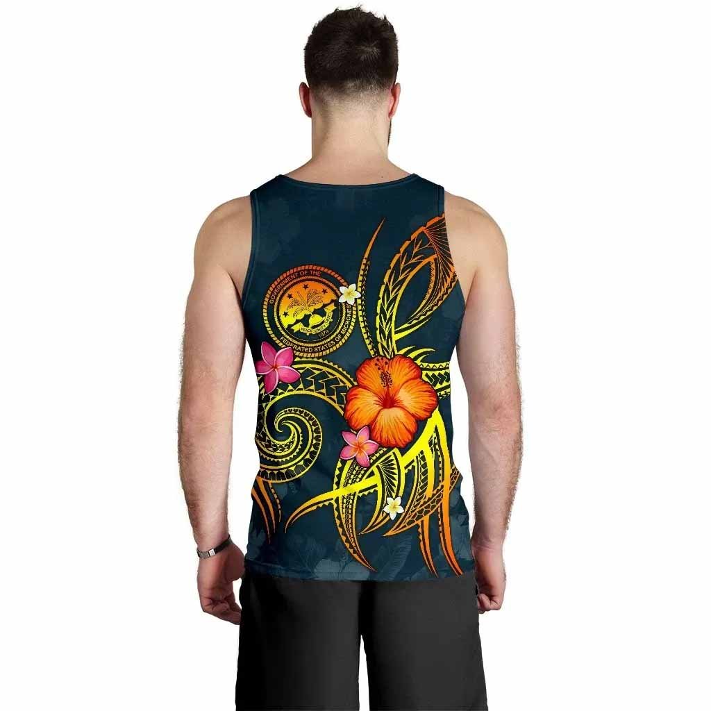 Federated States of Micronesia Polynesian Personalised Men Tank Top - Legend of FSM (Blue)