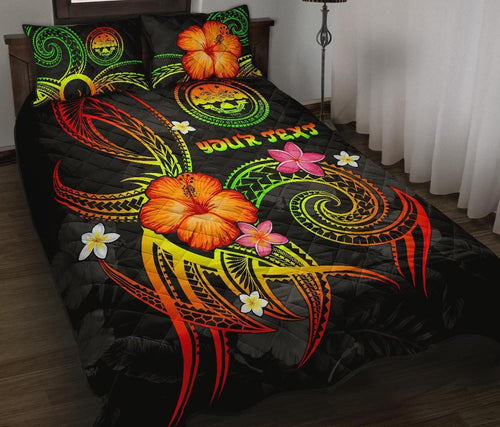 Federated States of Micronesia Polynesian Personalised Quilt Bed Set - Legend of FSM (Reggae)