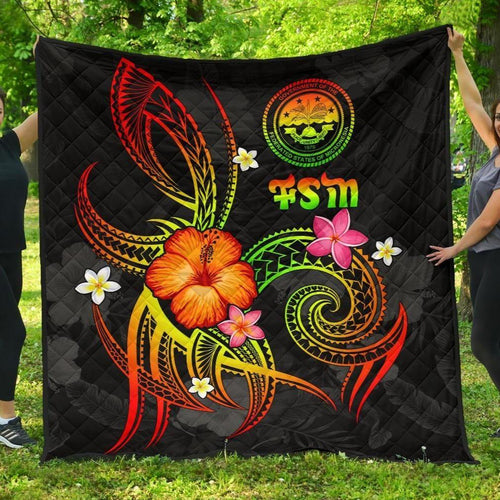 Federated States of Micronesia Polynesian Premium Quilt - Legend of FSM (Reggae)