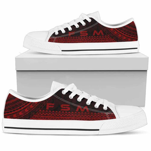 Federated States Of Micronesia Low Top Shoes - Polynesian Red Chief Version