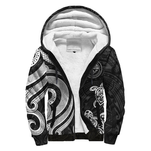 Federated States of Micronesia Sherpa Hoodie - White Tentacle Turtle