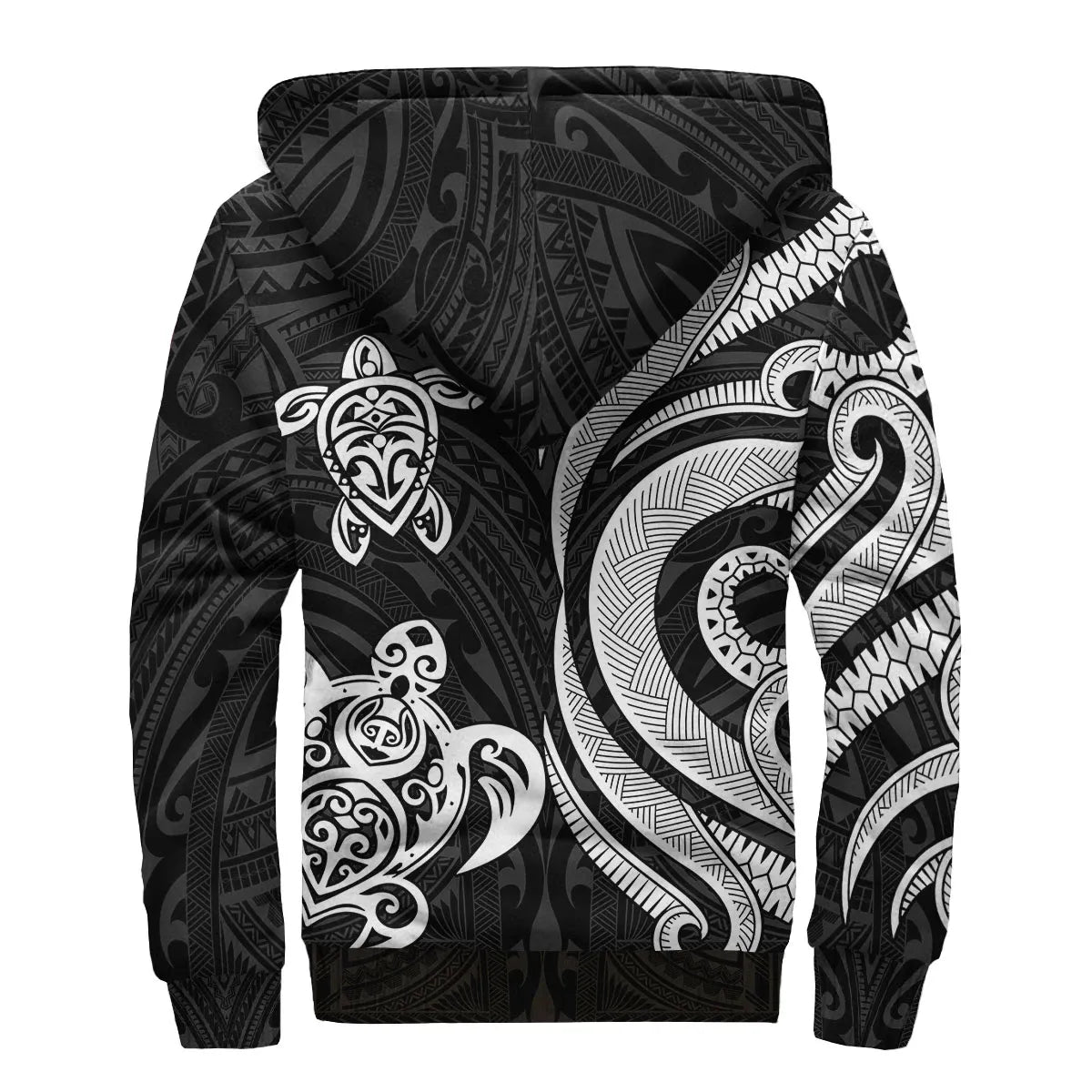Federated States of Micronesia Sherpa Hoodie - White Tentacle Turtle