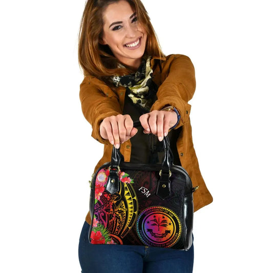 Federated States Of Micronesia Shoulder Handbag - Tropical Hippie Style