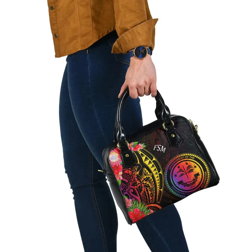 Federated States Of Micronesia Shoulder Handbag - Tropical Hippie Style