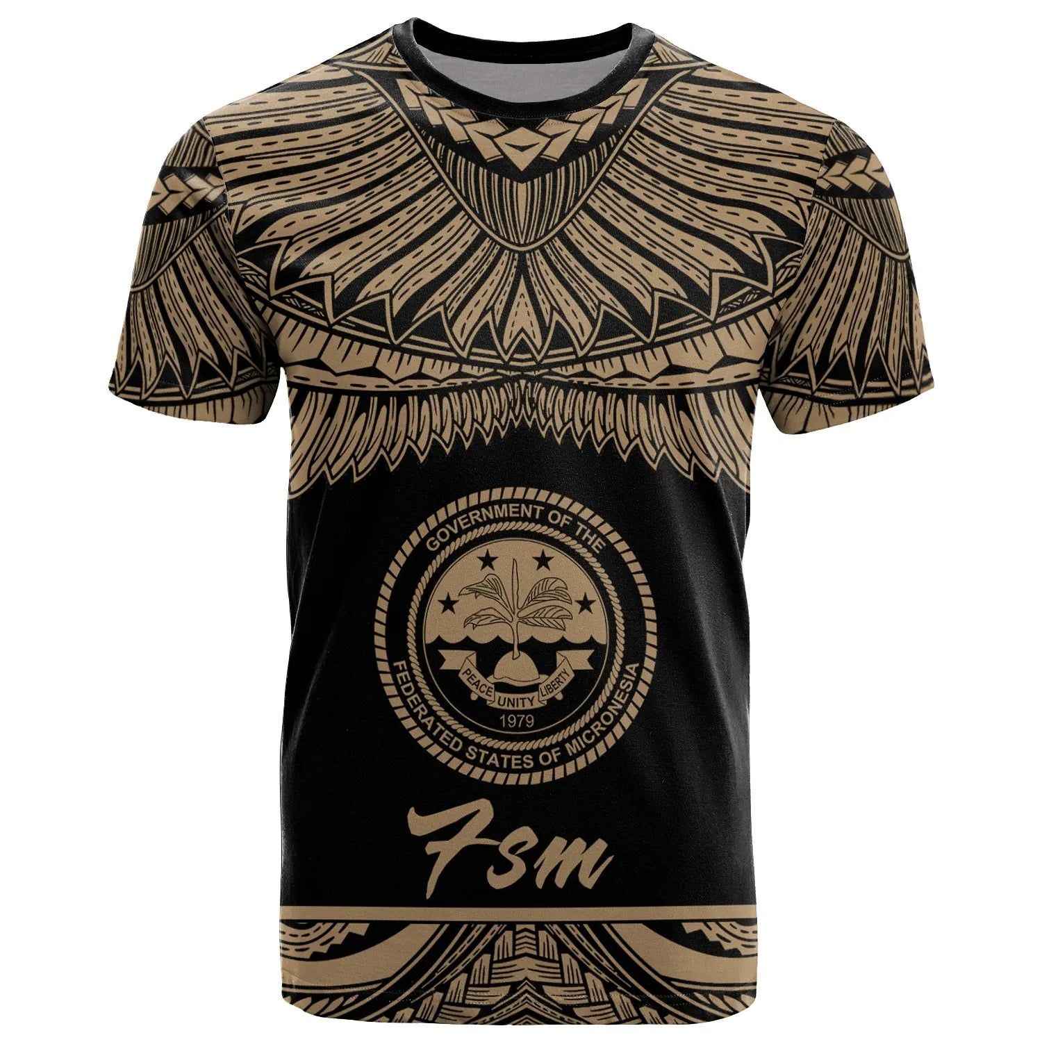Federated States of Micronesia T-Shirt - Micronesia Pride Gold Version