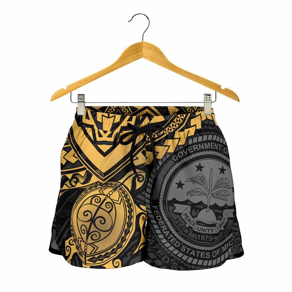 Federated States Of Micronesia Women Shorts - Golden Turtle