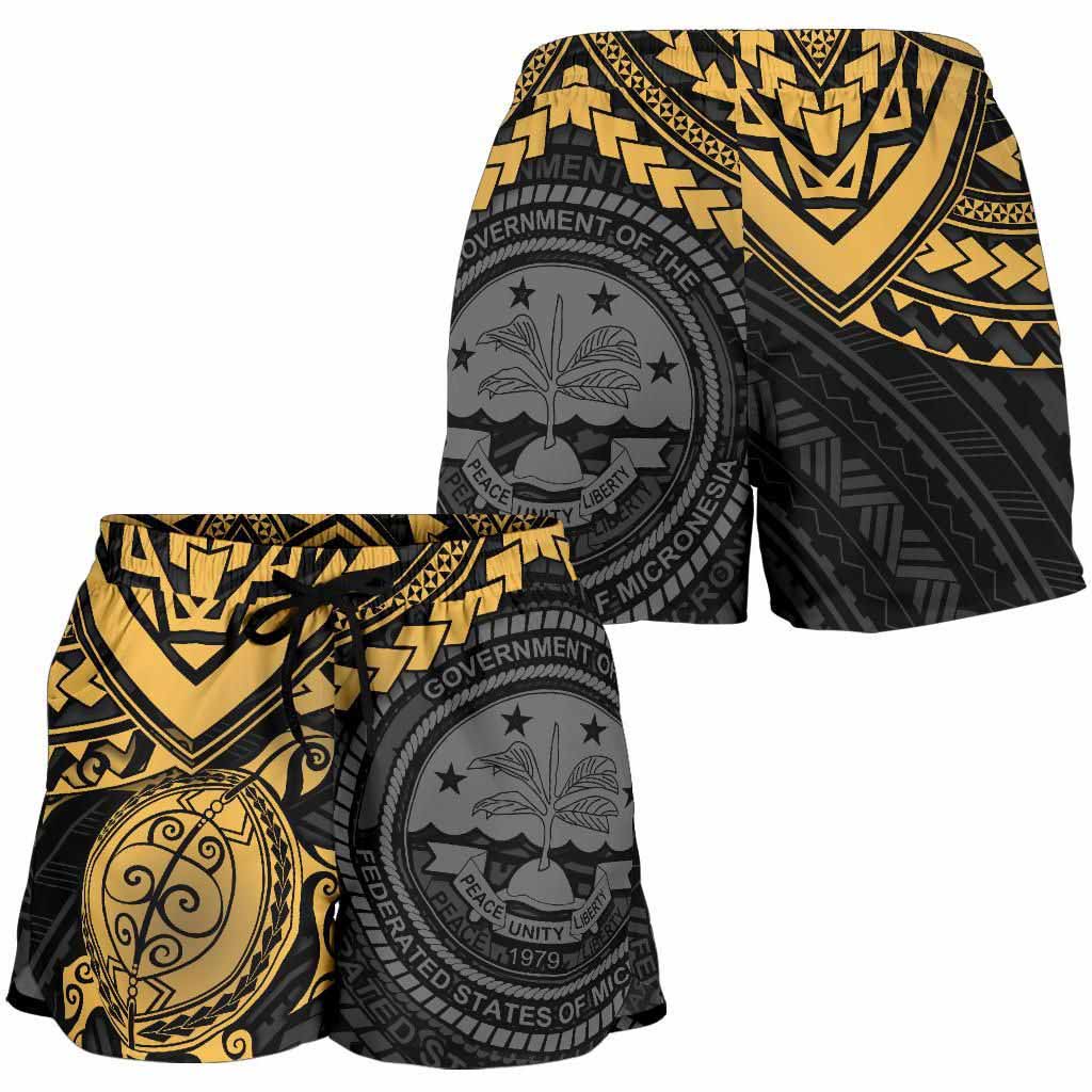 Federated States Of Micronesia Women Shorts - Golden Turtle