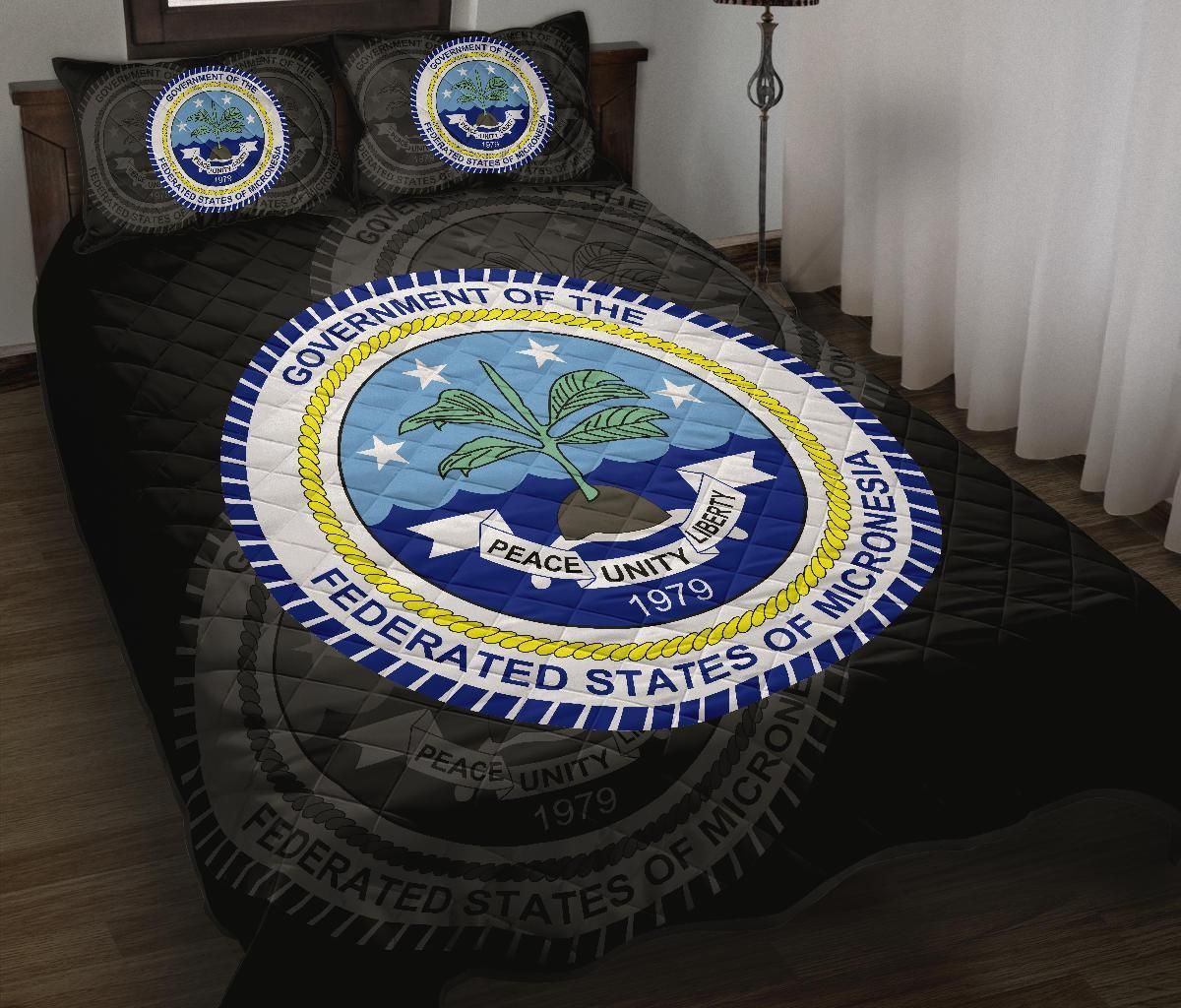 Federated States of Micronesia Polynesian Quilt Bed Set
