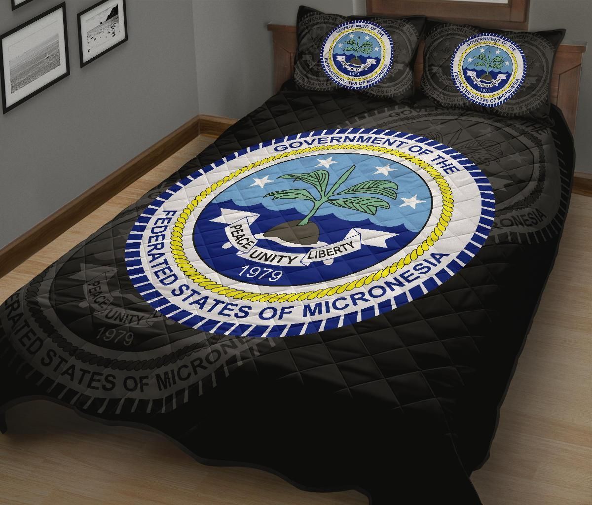 Federated States of Micronesia Polynesian Quilt Bed Set
