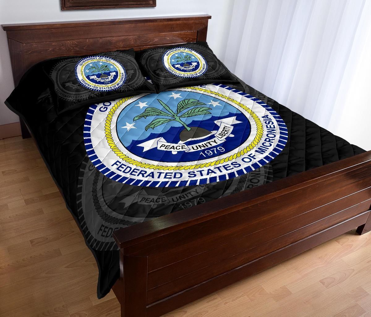 Federated States of Micronesia Polynesian Quilt Bed Set