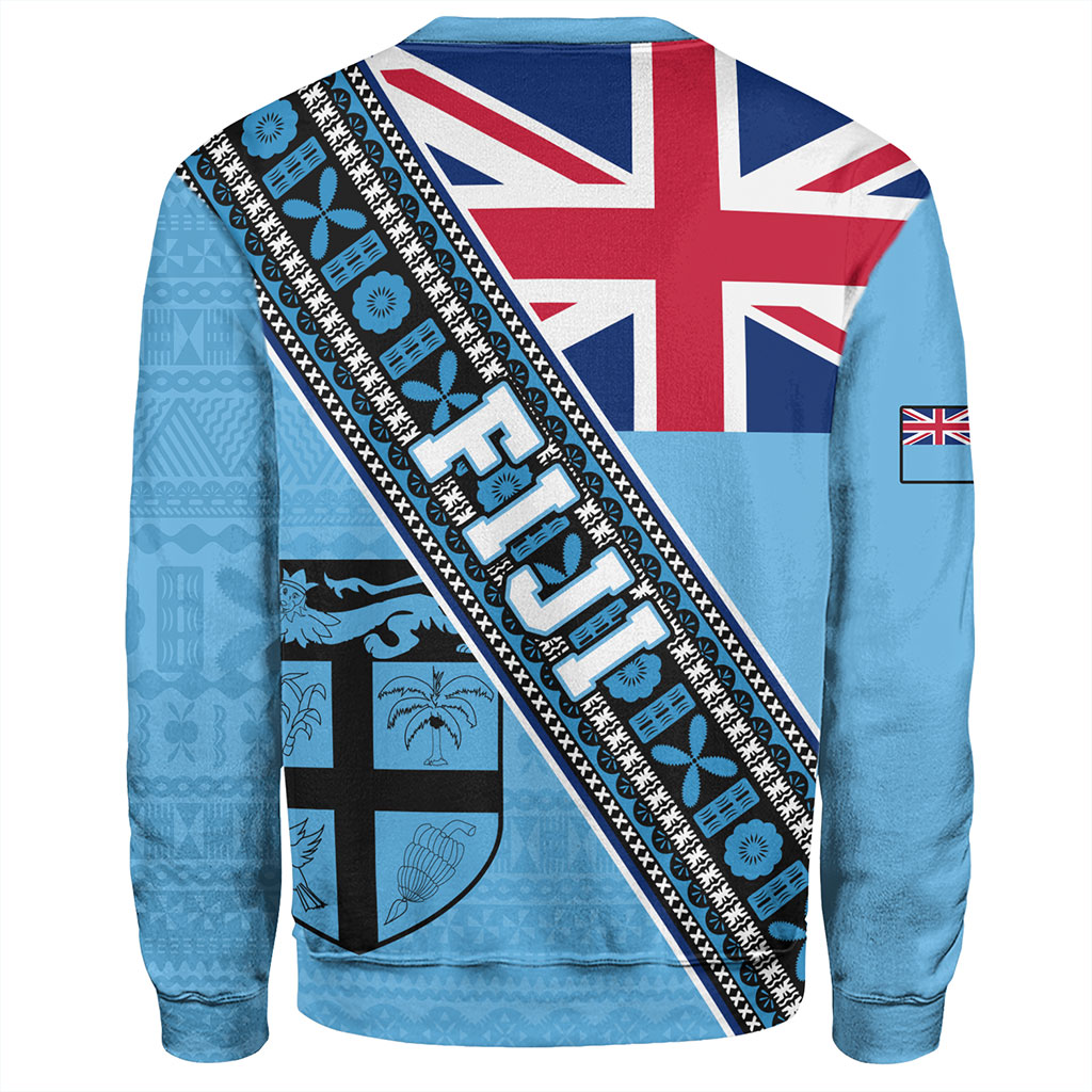 Fiji Sweatshirt Flag And Coat Of Arms