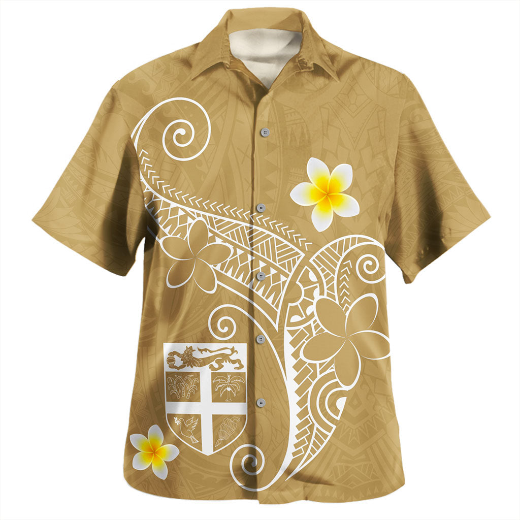 Fiji Hawaiian Shirt Polynesia Floral Tribal
