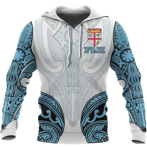 Fiji Active Special Hoodie - Fiji Flag Polysenian Tattoo