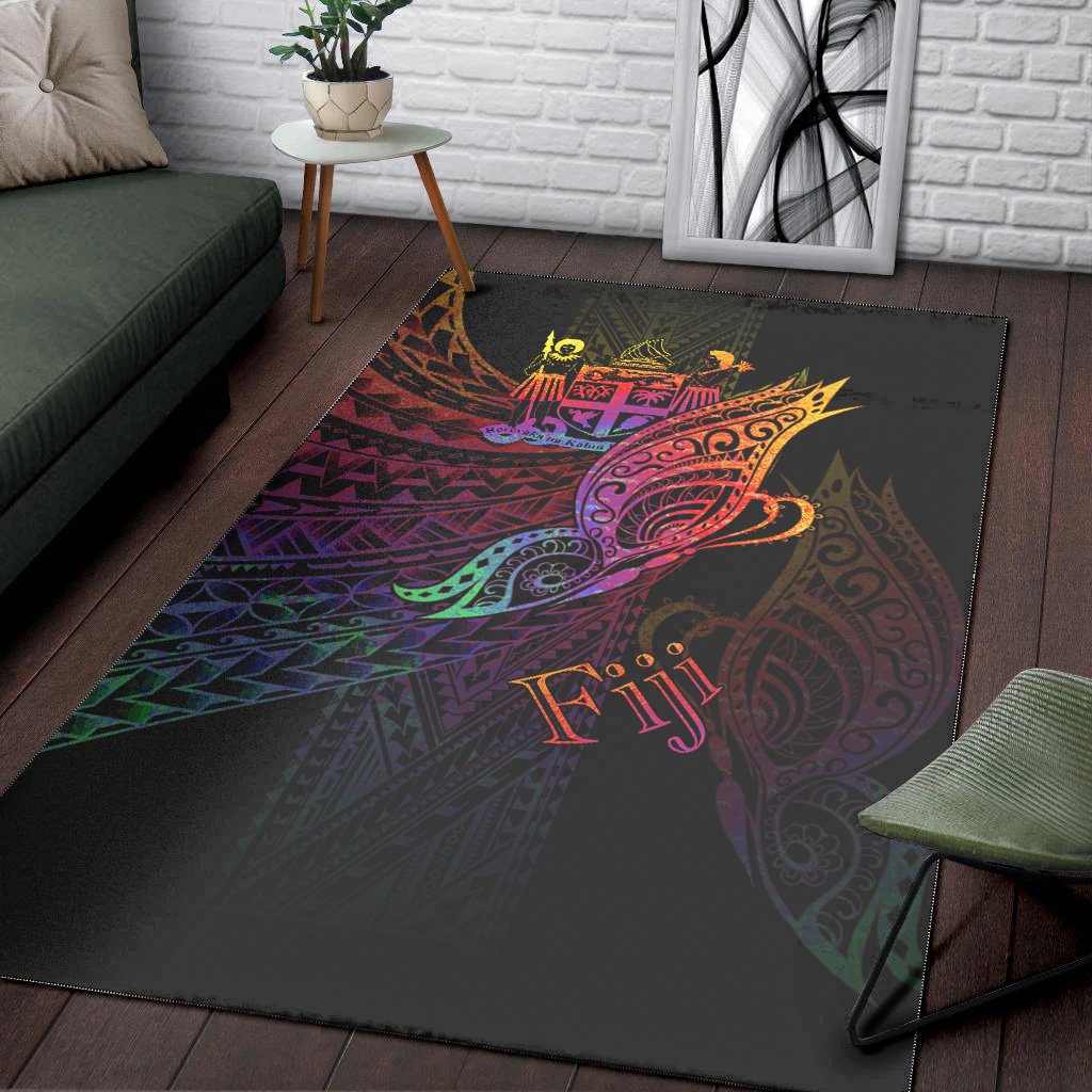 Fiji Area Rug - Butterfly Polynesian Style