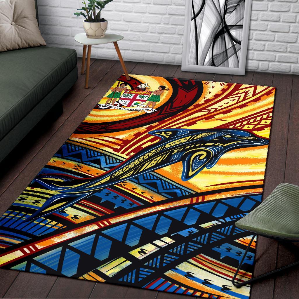 Fiji Area Rug - Dolphin Surfing