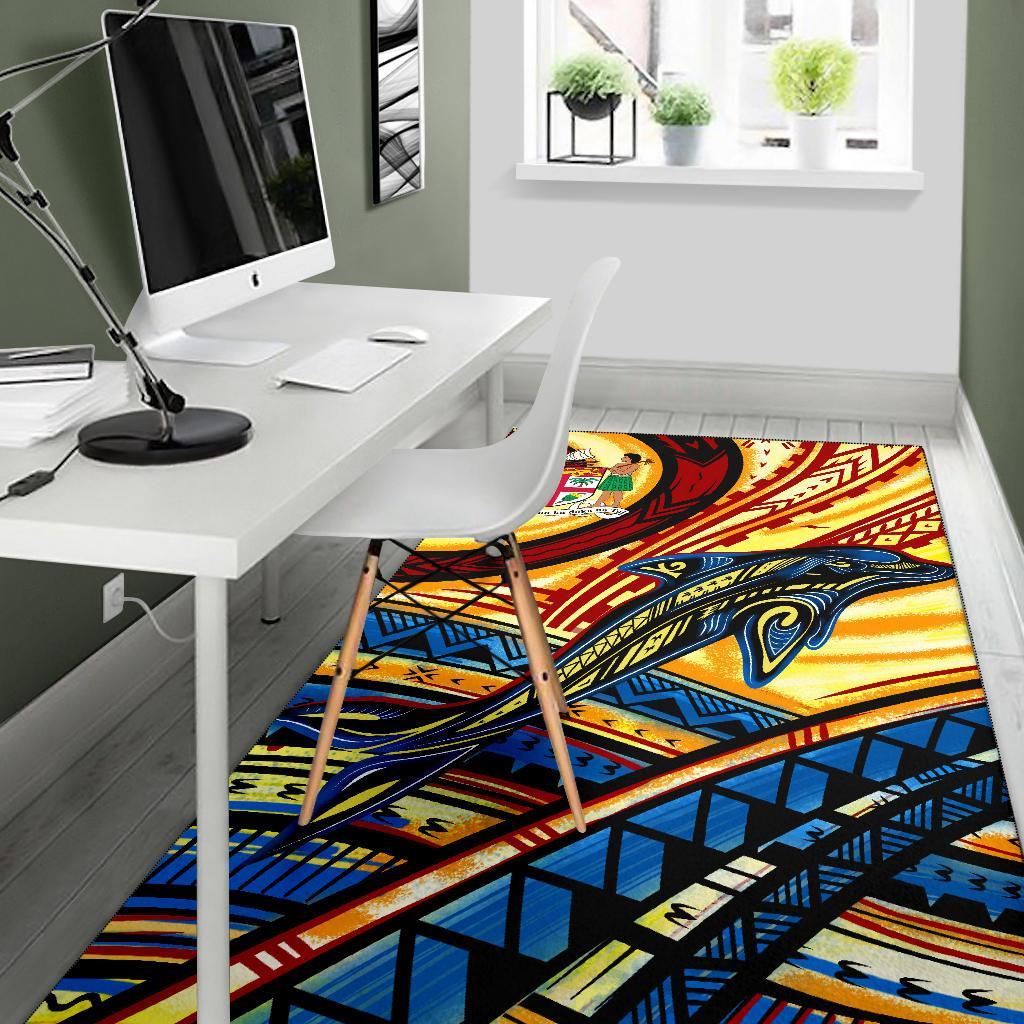 Fiji Area Rug - Dolphin Surfing